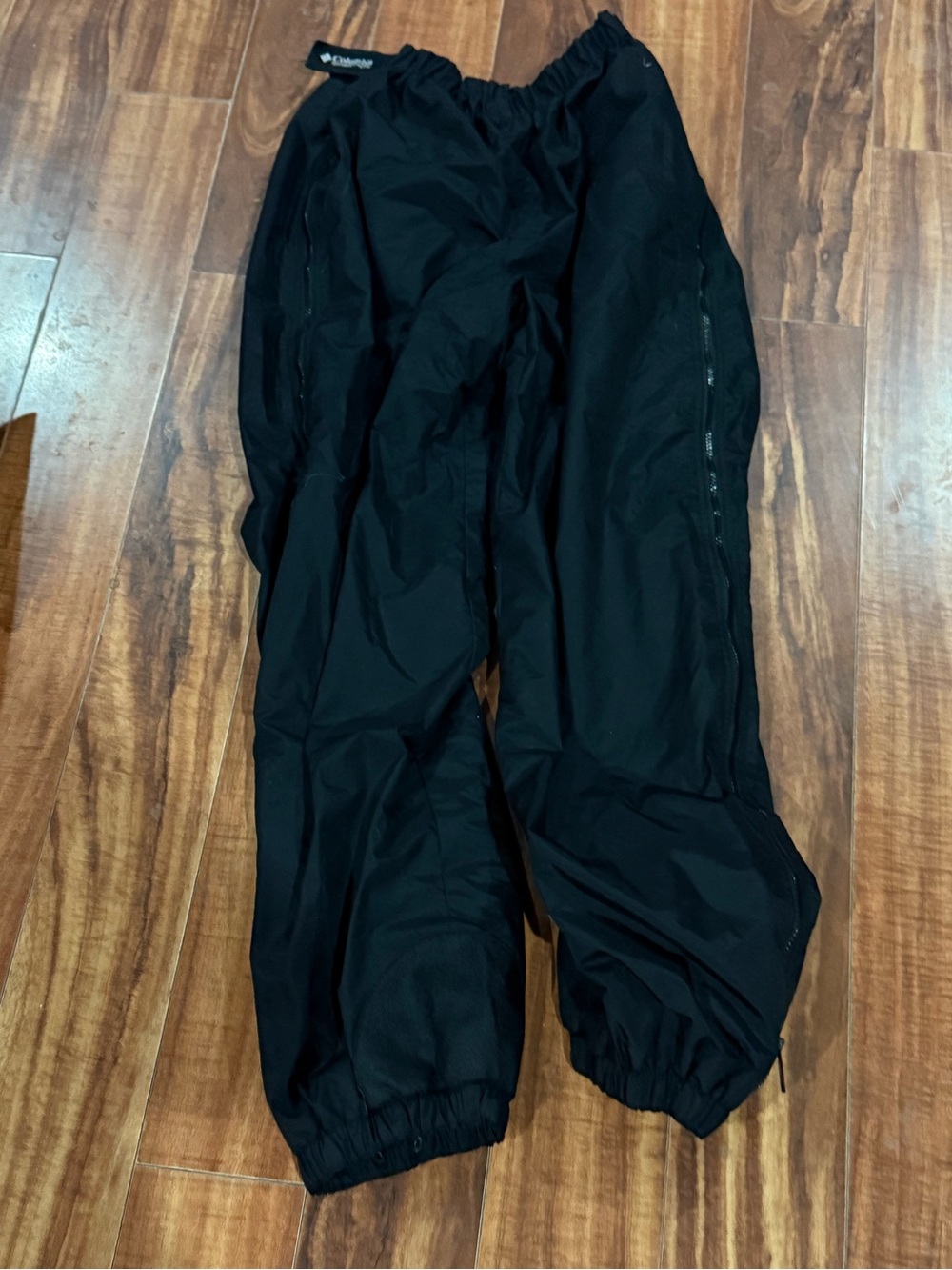 Columbia Full Side Zip , Elastic Ankle Fleece Lined Ski Pants L